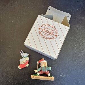 Coca Cola Christmas Ornament Set